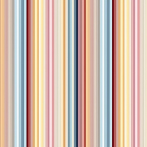 Soft Stripes: Colorful Background in Pink, Yellow, Teal