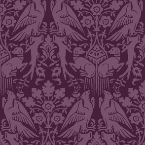 Hounds and Eagles, aubergine 12W