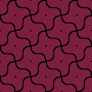 wave 3 pink on black