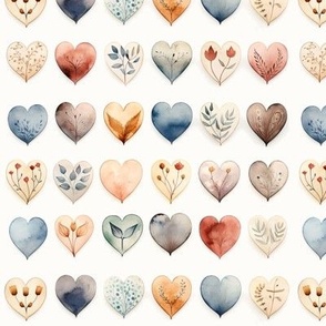 Cottagecore Hearts (Medium Scale)