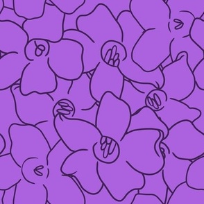 Puakenikeni Collage Purple