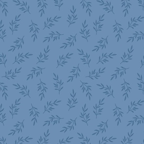 Serenity vines Jean blue pattern