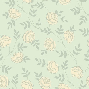 Climbing roses_  golden_p olive green