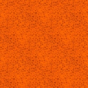 Burnt Orange Doodle Dots Texture
