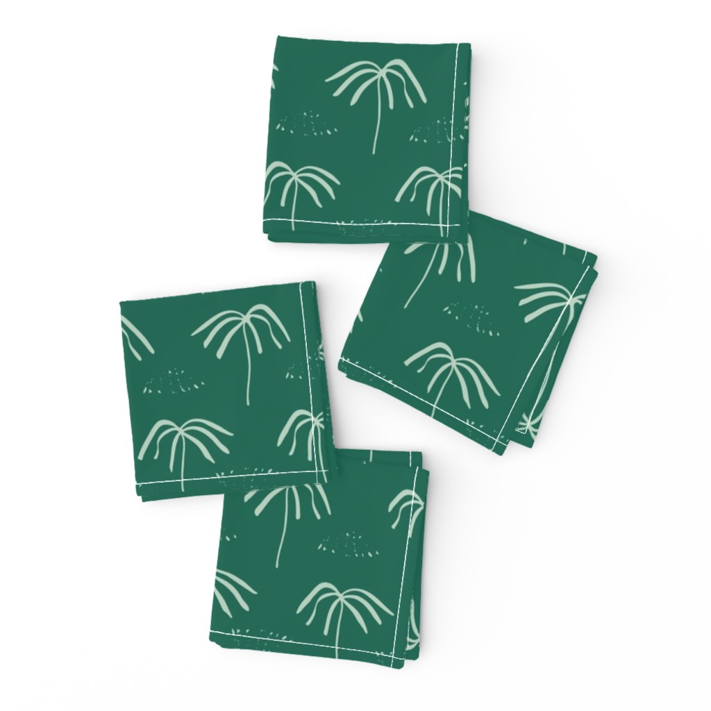 Emerald Green Palm Trees Modern 