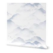 Mountains and Mist Serene Wallscapes Extra Large Print