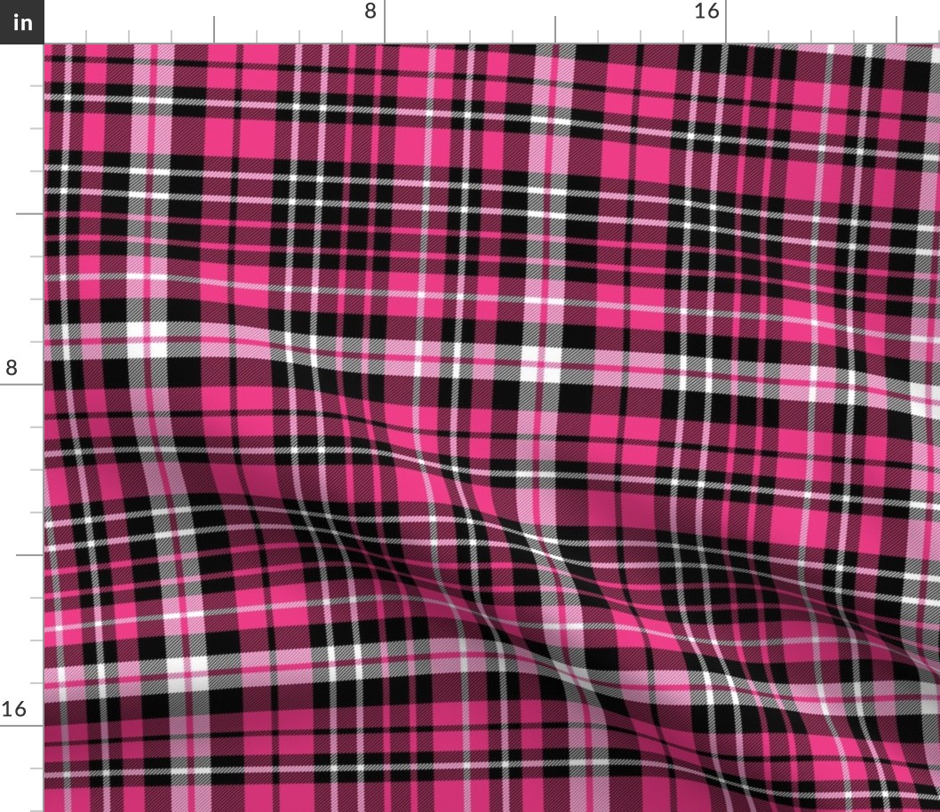 Modern Pink Plaid | Pink Tartan