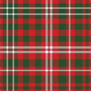 Modern Red and Green Plaid | Green and Red Check