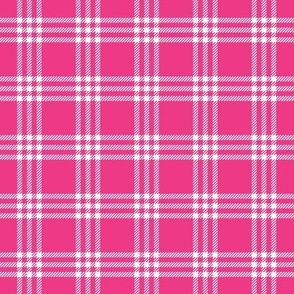 Girly Hot Pink Check | Bright Pink Plaid
