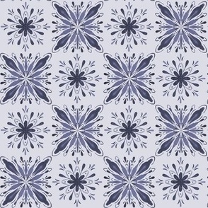 Garden Charm Tiles in Lavender -2x2 motifs