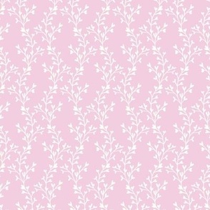 Western Flowers - Mystic Plains Prairie Flowers Pastel Pink White by Jac Slade