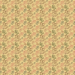 PEACH BEACH-BLOOMS-FLOWERS-PLAIN-MINI