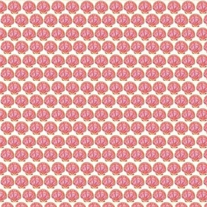 custom TINY pink clams/light cream background