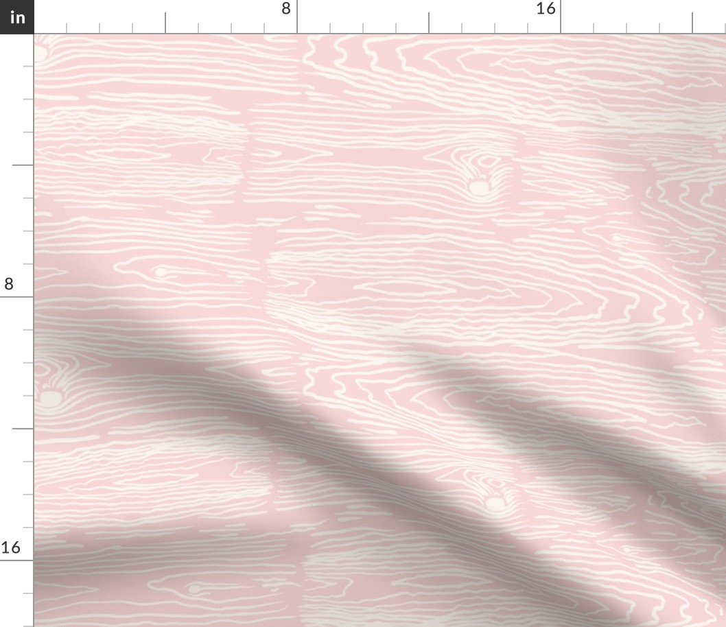Vertical Wood Grain Pattern in Light Pink and Ivory.