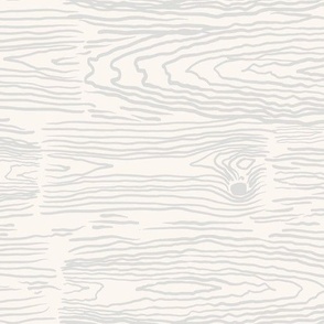 Vertical Wood Grain Pattern in Light Grey and Ivory.