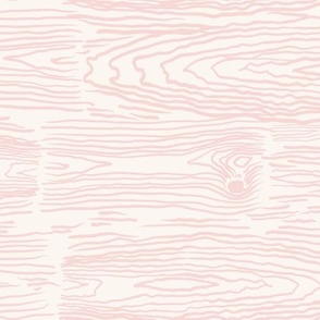 Vertical Wood Grain Pattern in Light Pink and Ivory.