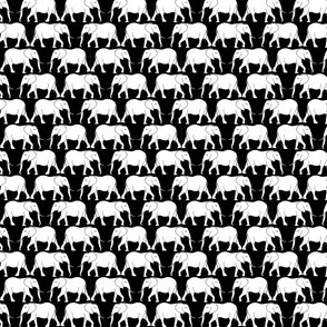 Black Elephant Pattern