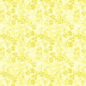 Trailing Florals (Lemon Yellow)