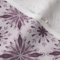 Garden Charm Tiles in Mauve - 2x2 motifs