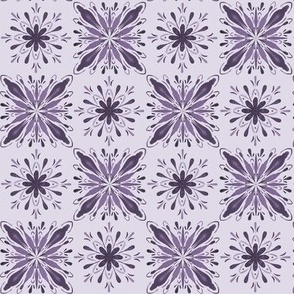 Garden Charm Tiles in Orchid - 2x2 motifs