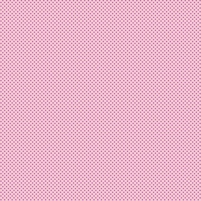 Dark Purple Polka Dots on Blush Pink