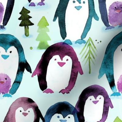 arctic whimsy penguins 8in