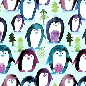 arctic whimsy penguins 12in