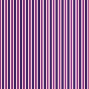 Shades of Purple Stripes on Blush Pink