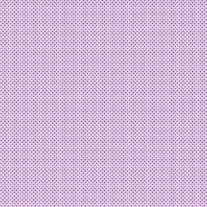 Dark Purple Polka Dots on Light Purple - Shades of Purple - Small Scale