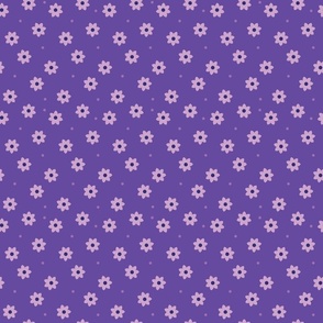 Lavender and Dark Purple Petals on Purple