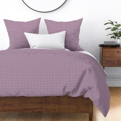 Cozy cabin mini plaid-MAUVE