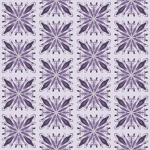 Garden Charm Solo Tile in Orchid - 2x2 motif