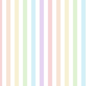 Pastel Rainbow Stripes 1