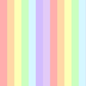Pastel Rainbow Stripes 2