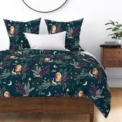 In the night garden - navy (large)