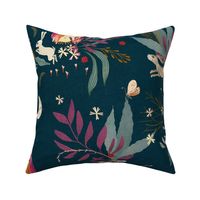 In the night garden - navy (large)