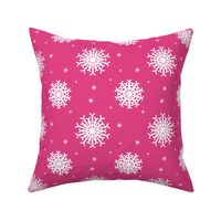 Christmas Pink Snowflakes 