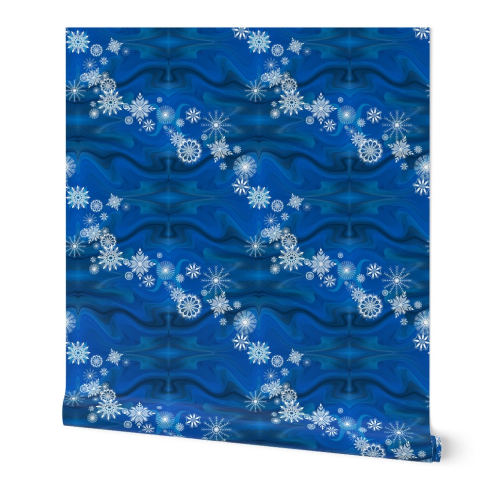 Floating_Snowflakes by Sylvie