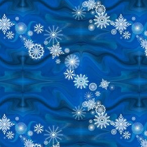 Floating_Snowflakes by Sylvie