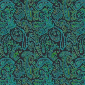 Paisley French blue 