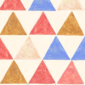 Painted Triangles (cream)