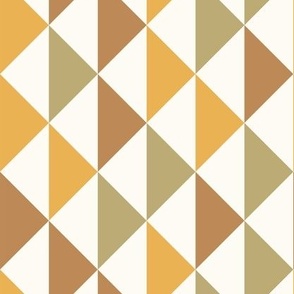 Retro Yellow Geometric Triangles | Geometric Diamonds