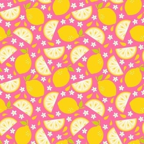 Juicy Lemon on Pink (Small Scale)