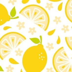 Juicy Lemon on White (Large Scale)