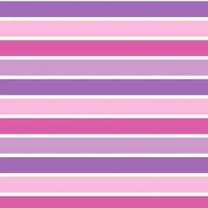 Pink and Purple Horizontal Stripe (Large Scale)