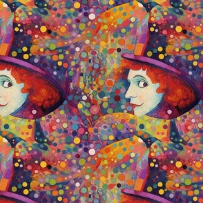 confetti party with the mad hatter inspired by seurat