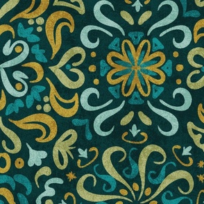 Persian tapestry turquoise 
