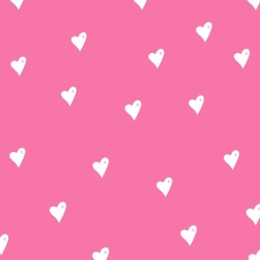 pink and White Hearts