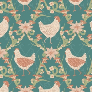 Whismical Chicken Wallpaper