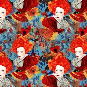 red queen of hearts inspired by van gogh